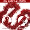 3 Pieces 59 Feet Christmas Foil Tinsel Garland, Metallic Tinsel Twist Garland Shiny Hanging Decorations for Holiday Tree, Party Supplies for Christmas (Red)